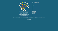 Desktop Screenshot of icm2006.org