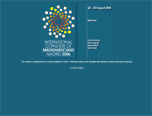 Tablet Screenshot of icm2006.org